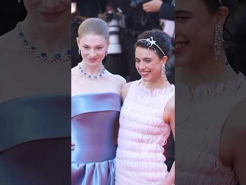 We’re euphoric over #HunterSchafer & #MargaretQualley’s #Cannes2024 looks. 😍 (🎥: Getty) #shorts